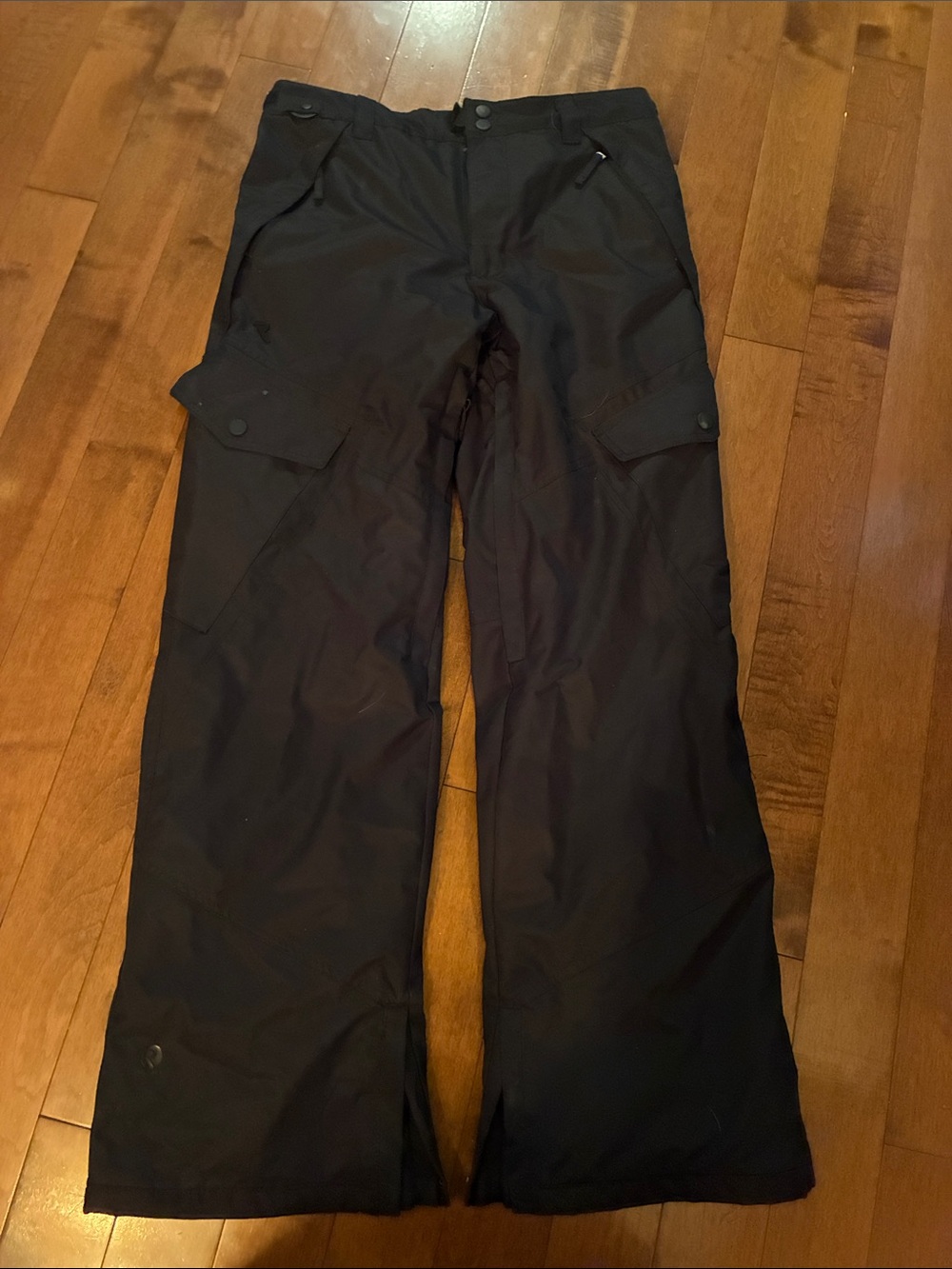 Black Women's Cargo Snow Pants